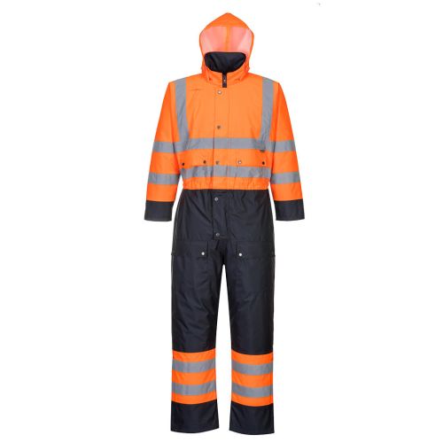 Hi-Vis Contrast Coverall - Lined