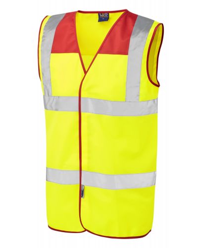BRADWORTHY ISO 20471 Cl 2 Coloured Yoke Waistcoat